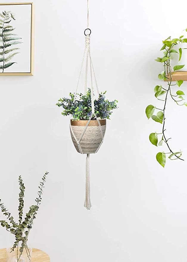 Plant Hanger - Indoor Outdoor Hanging Planter Basket Flower Pot Holder