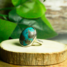 Load image into Gallery viewer, Firoza (Turquoise) Ring - Free Size
