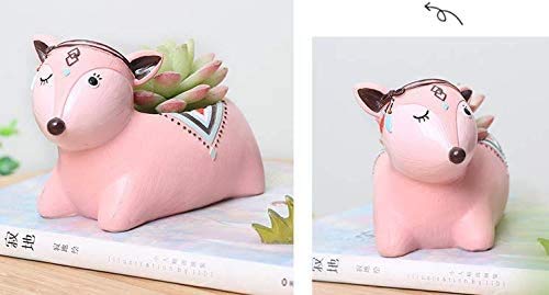 Pink Deer Planter