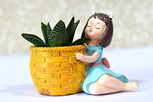 Load image into Gallery viewer, Dreamy Girl with Basket Shape Planter
