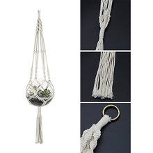 Load image into Gallery viewer, Macrame Plant Hanger 2 Pack Plant Hanger Cotton Rope Plant Hangers Indoor Outdoor
