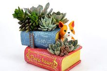 Load image into Gallery viewer, Dog Reading Book Succulent Pot
