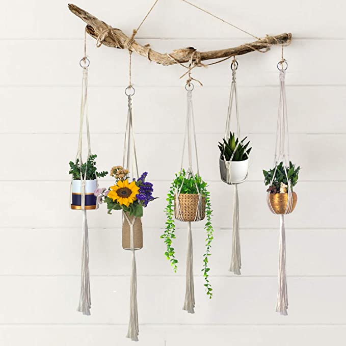 Plant Hanger - Indoor Outdoor Hanging Planter Basket Flower Pot Holder