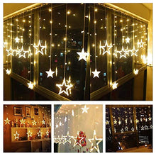 Load image into Gallery viewer, Star Curtain String Lights with Flashing Modes Decoration
